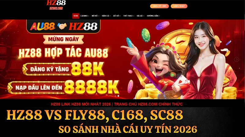 HZ88 vs FLY88, C168, SC88 – So Sánh Nhà Cái Uy Tín 2026